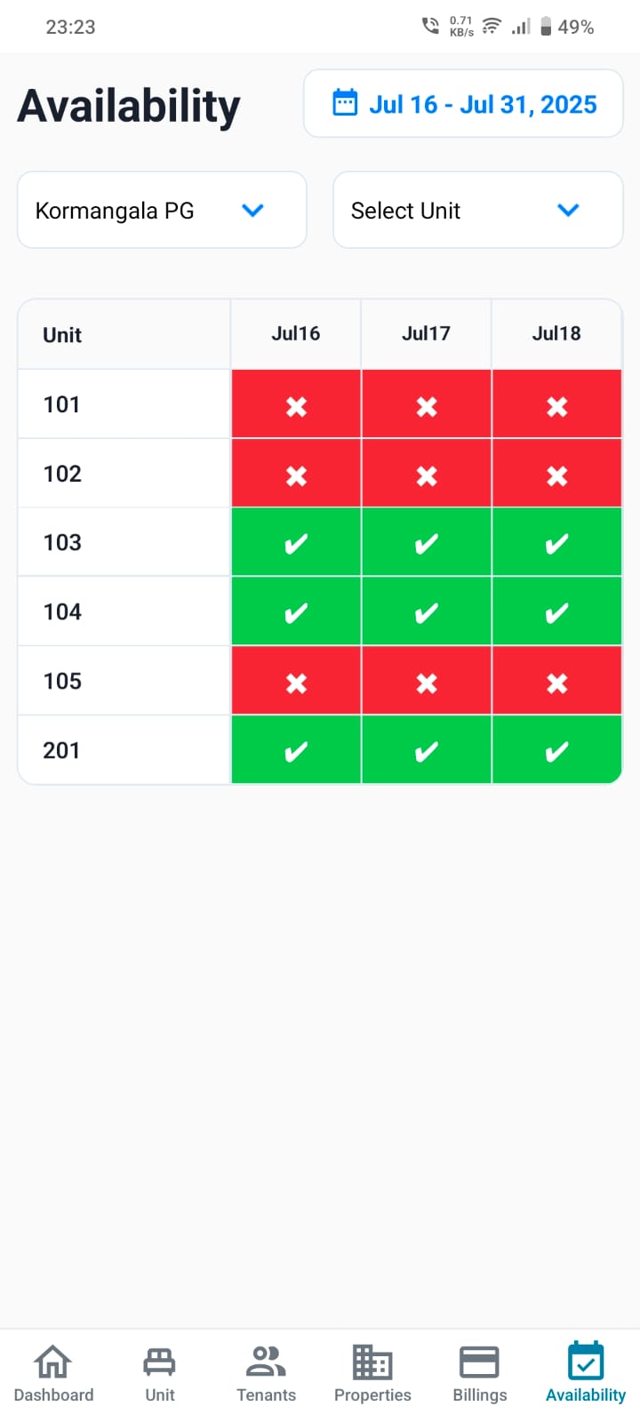 Homedwel Availability Tracker